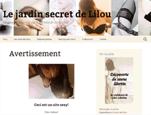 Tablet Screenshot of lilou-libertine.com